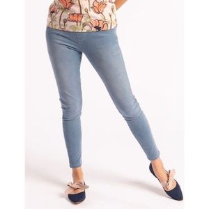 Betabrand Yoga Denim Lightwash Skinny Leg Jean XL Long